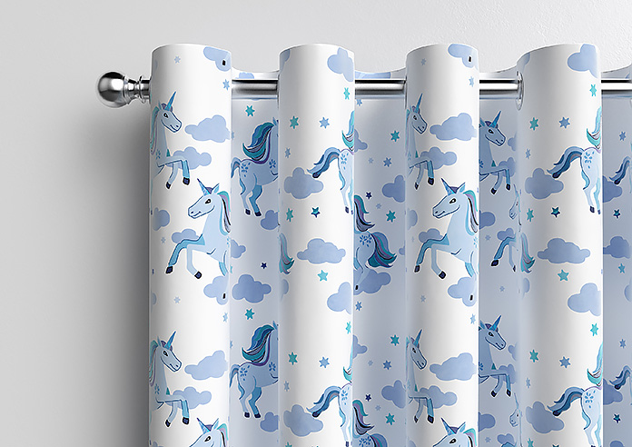 Unicorn Magic, Blue - Made to Measure Curtains - Image 12